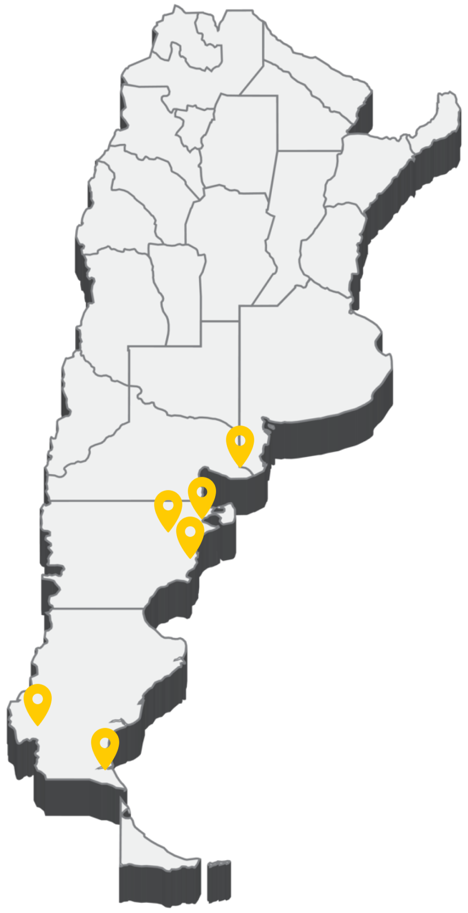 Nos puedes encontrar en diversas partes de Argentina